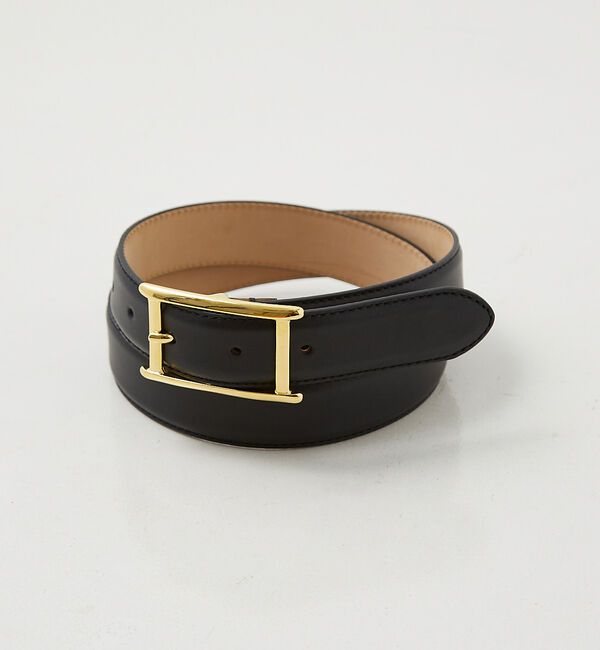 The Store by C' 「【ATELIER AMBOISE】【再入荷】Hバックルスムースレザーベルト」|ベルト|ブラック