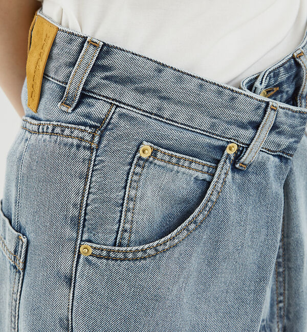 The Store by C' 「【DARKPARK】INES FOLD OVER TENCEL DENIM AS」|デニム|