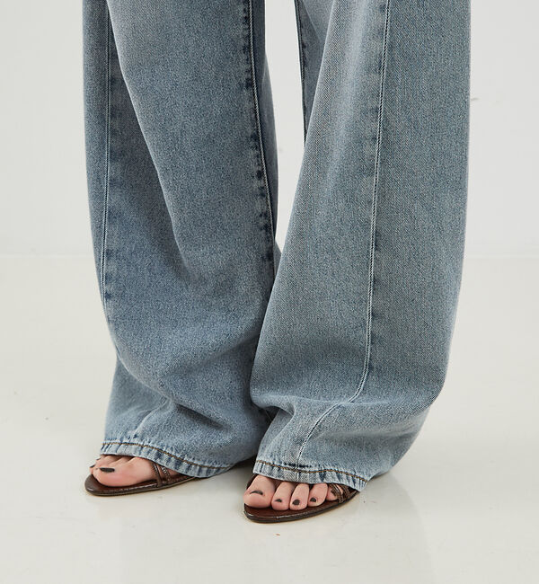 The Store by C' 「【DARKPARK】INES FOLD OVER TENCEL DENIM AS」|デニム|