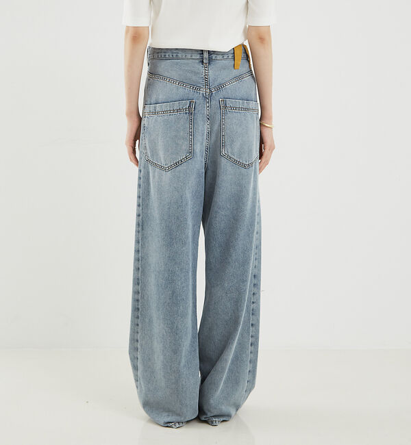 The Store by C' 「【DARKPARK】INES FOLD OVER TENCEL DENIM AS」|デニム|