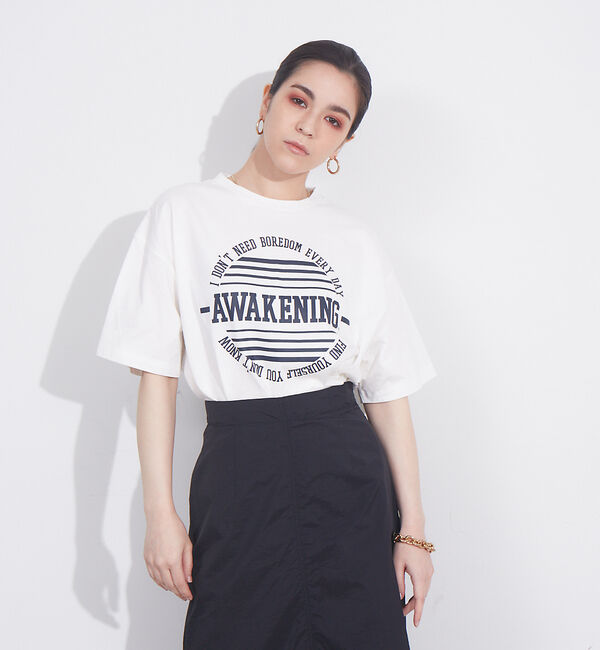 NOMINE「オリジナルロゴプリントTシャツ」|Tシャツ・カットソー|ホワイト系その他3