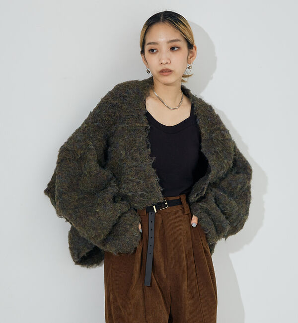 NOMINE「イエティ2WAYニットブルゾン」|カーディガン|