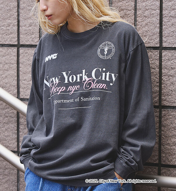 NOMINE「【GOOD ROCK SPEED】 NYC オーバーサイズ ロンT」|Tシャツ・カットソー|チャコールグレー