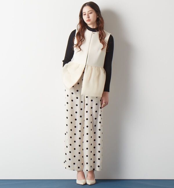 TIARA「Dotsプリントワイドドパンツ」|その他|