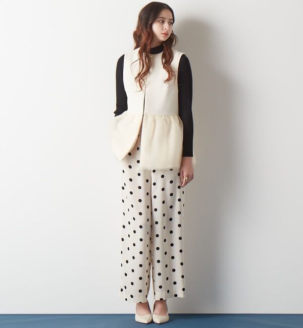 TIARA「Dotsプリントワイドドパンツ」|その他|