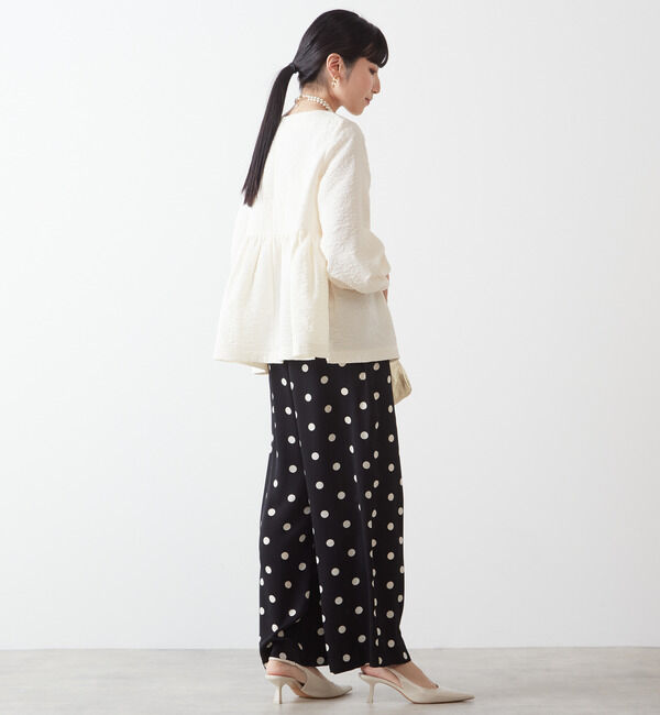 TIARA「Dotsプリントワイドドパンツ」|その他|