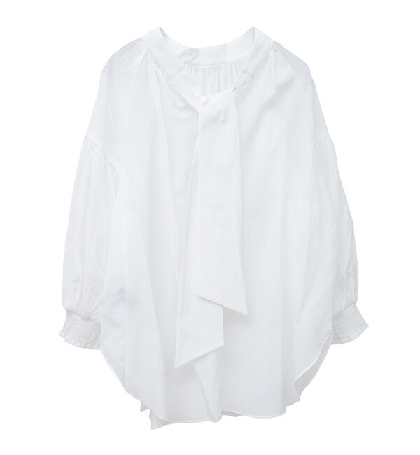 TIARA「2wayリボン7分袖ブラウス」|シャツ・ブラウス|