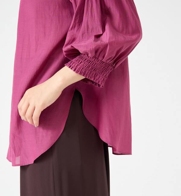 TIARA「2wayリボン7分袖ブラウス」|シャツ・ブラウス|