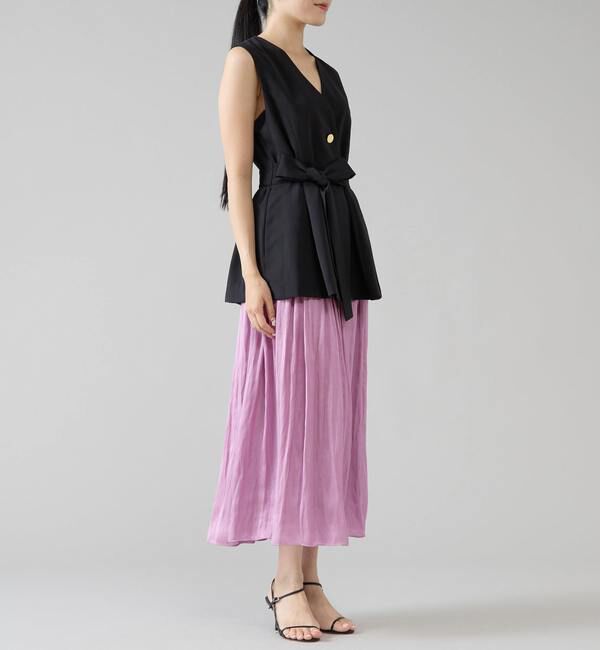 TIARA「リボンアクセントジレ」|シャツ・ブラウス|