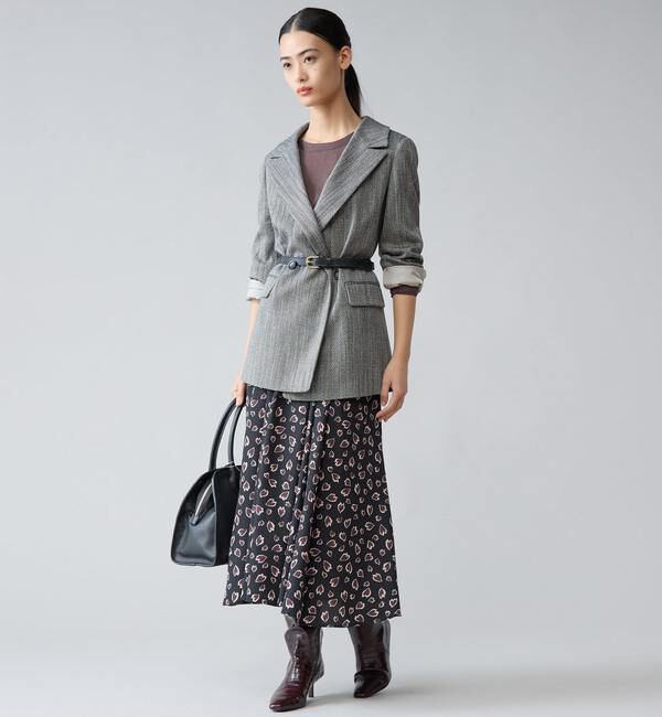 TIARA「ヘリンボンピークドジャケット」|テーラードジャケット|