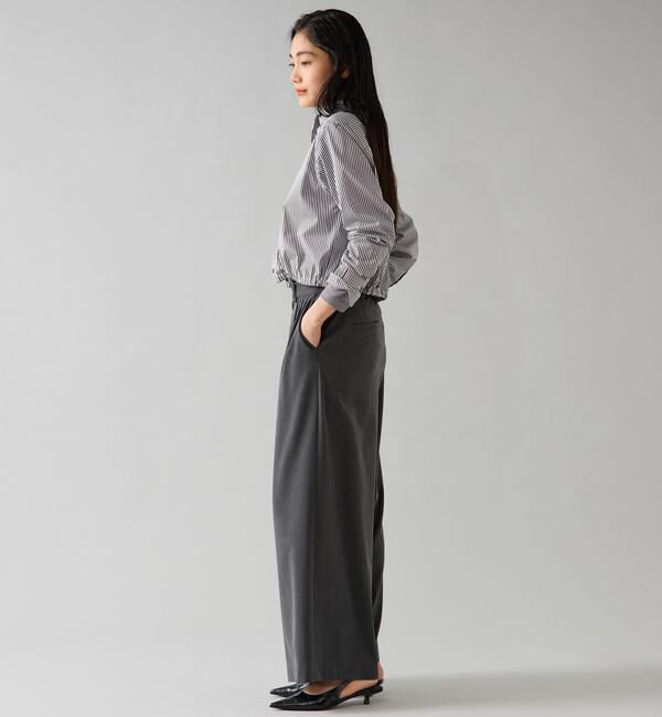 TIARA「クロップドバンドカラーシャツ」|シャツ・ブラウス|