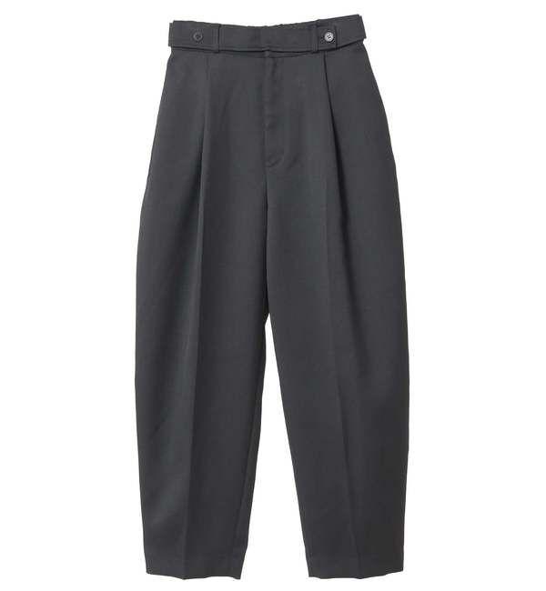 Liesse「ハイウエストカーブゼンタープレスパンツ」|その他|ブラック