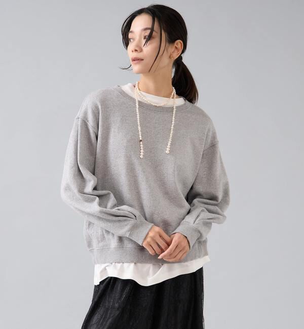 Liesse「ラメ裏毛プルオーバー」|Tシャツ・カットソー|