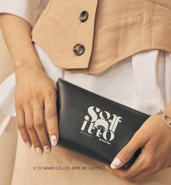 Soffitto「【マイスウィートピアノ＆マイメロディ&times;soffitto】HIGHTIDEトリプルコラボ　ポーチL」|ポーチ|