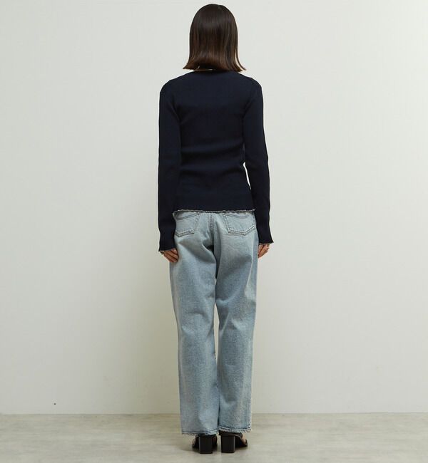 Soffitto「リブ編みヘンリーネックリブニット」|ニット・セーター|