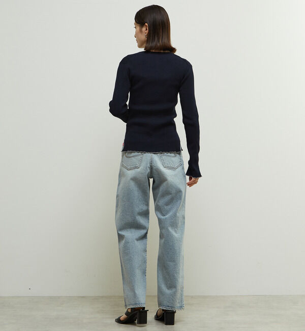 Soffitto「リブ編みヘンリーネックリブニット」|ニット・セーター|