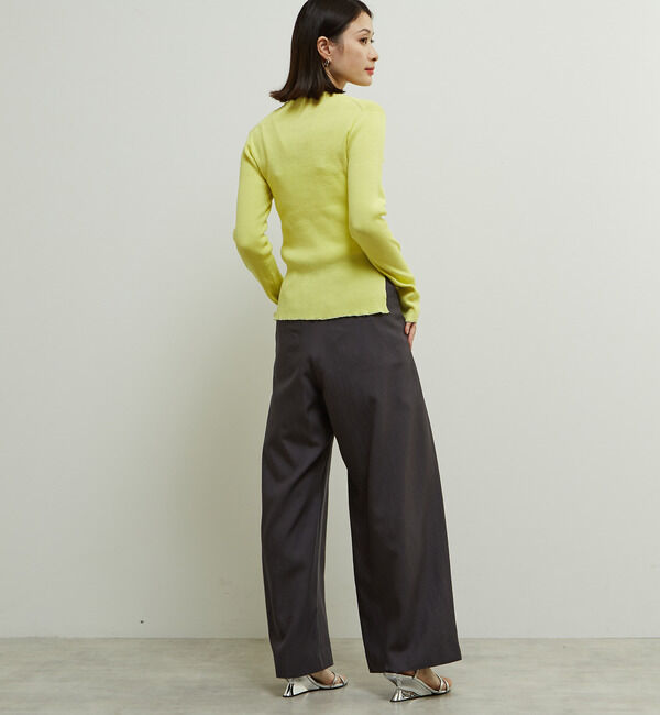 Soffitto「リブ編みヘンリーネックリブニット」|ニット・セーター|