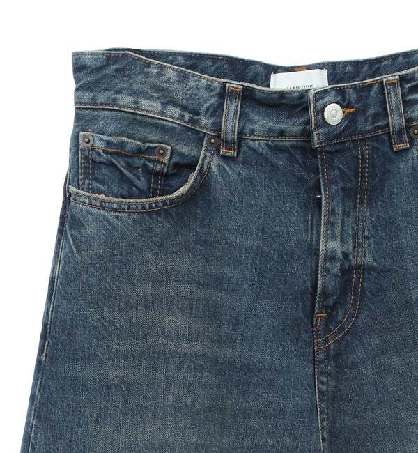 A_「【HAIKURE/ハイクル】BIG BETHANY INTENSE BLUE ASIAN FITワイドシルエットデニムパンツ」|デニム|