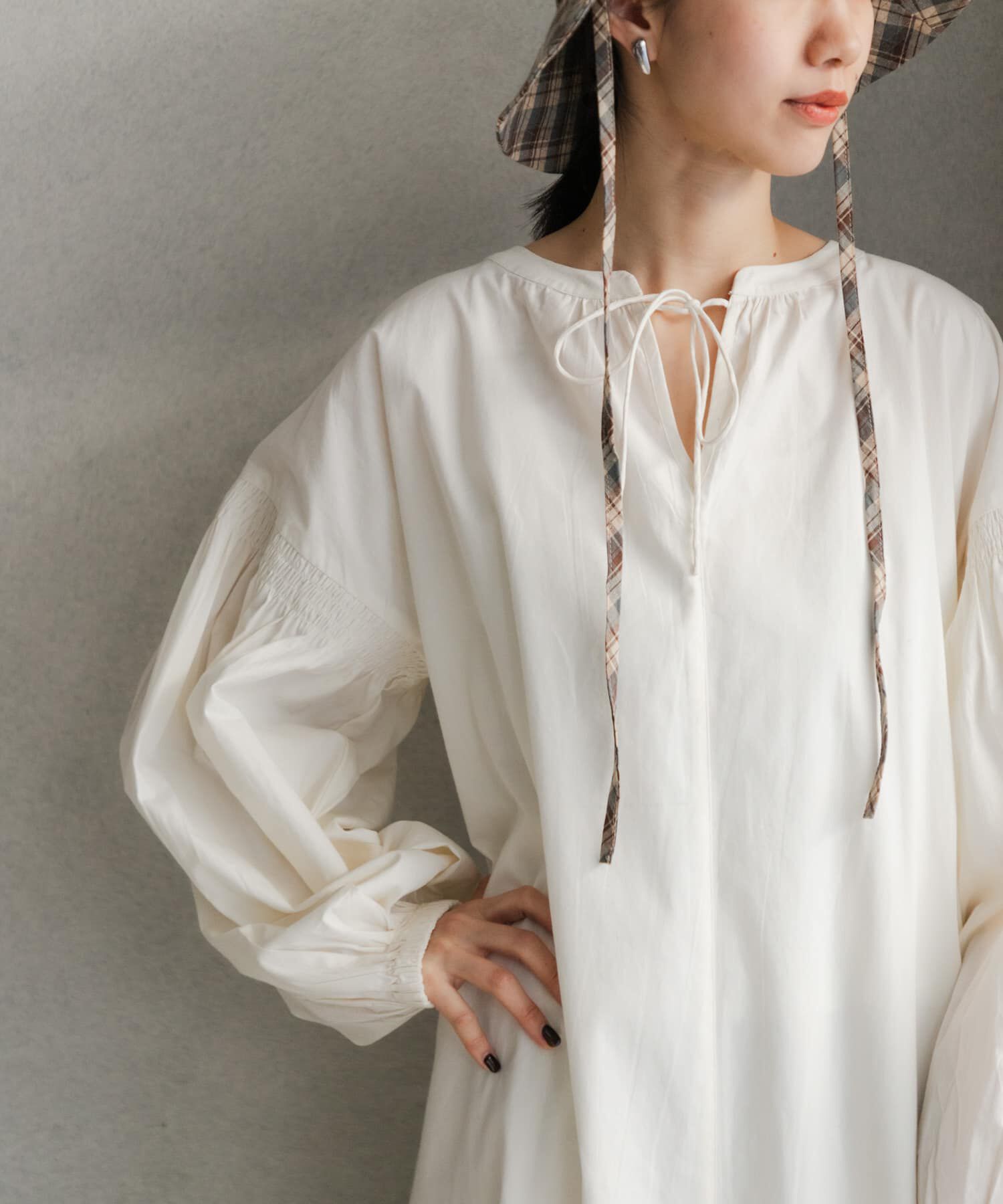 URBAN RESEARCH DOORS「ボリュームスリーブワンピース」|ワンピース|