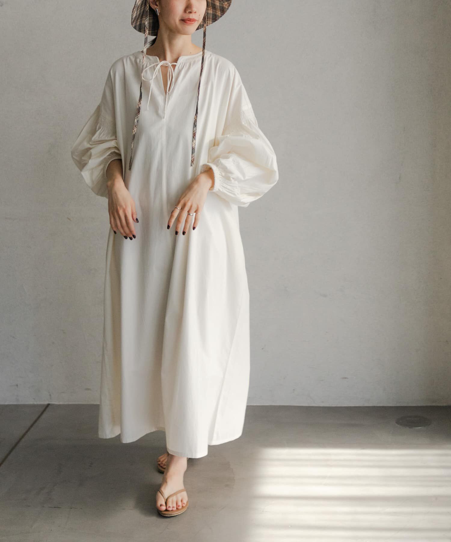 URBAN RESEARCH DOORS「ボリュームスリーブワンピース」|ワンピース|