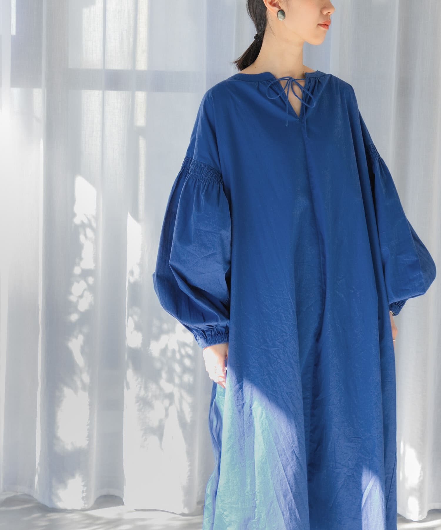 URBAN RESEARCH DOORS「ボリュームスリーブワンピース」|ワンピース|