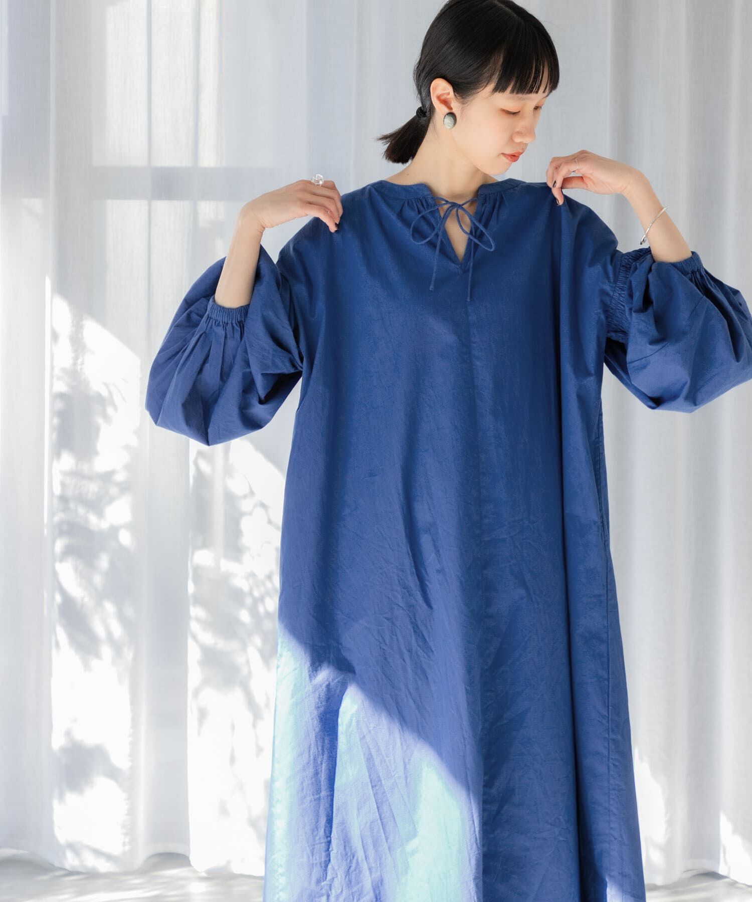 URBAN RESEARCH DOORS「ボリュームスリーブワンピース」|ワンピース|