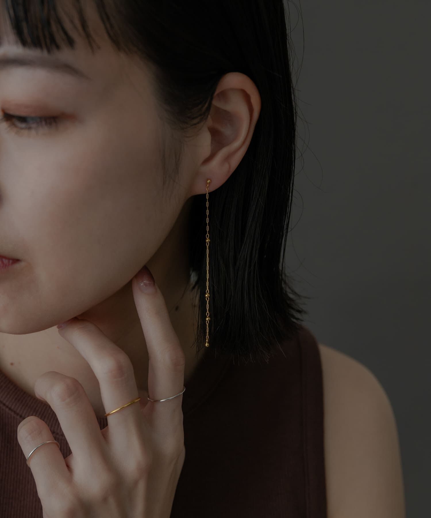 SMELLY「SMELLY so&rsquo;　combination chain pierce」|ピアス|