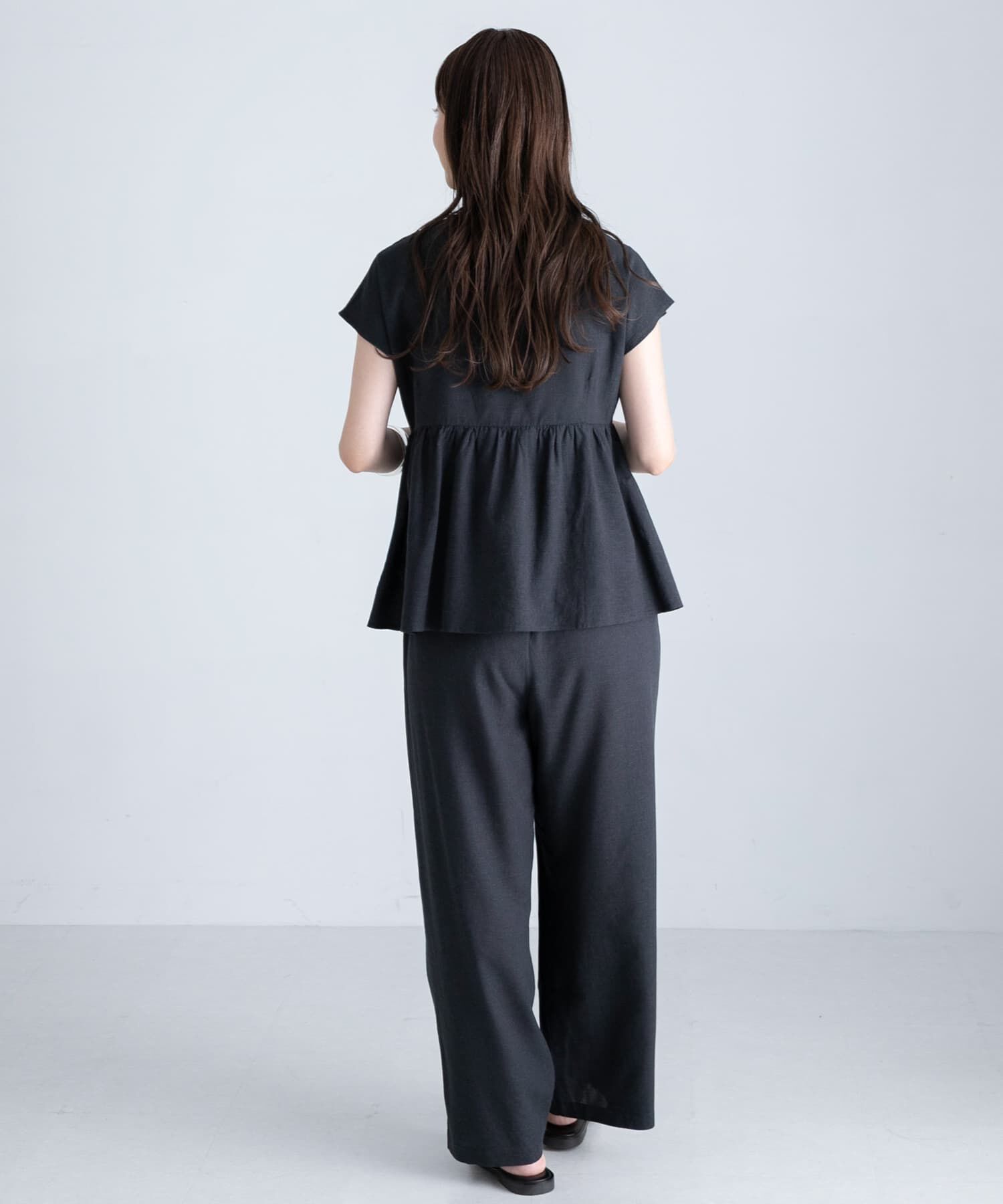 Sonny Label 「『WEB/一部店舗限定』リネン混ペプラムセットアップ」|ワンピース|