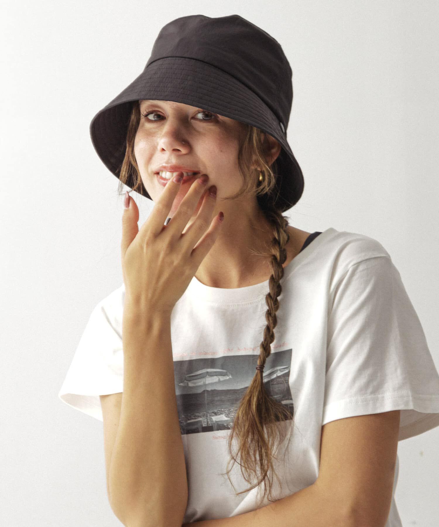 Sonny Label 「サンシェード付2WAYハット」|ハット|ブラック