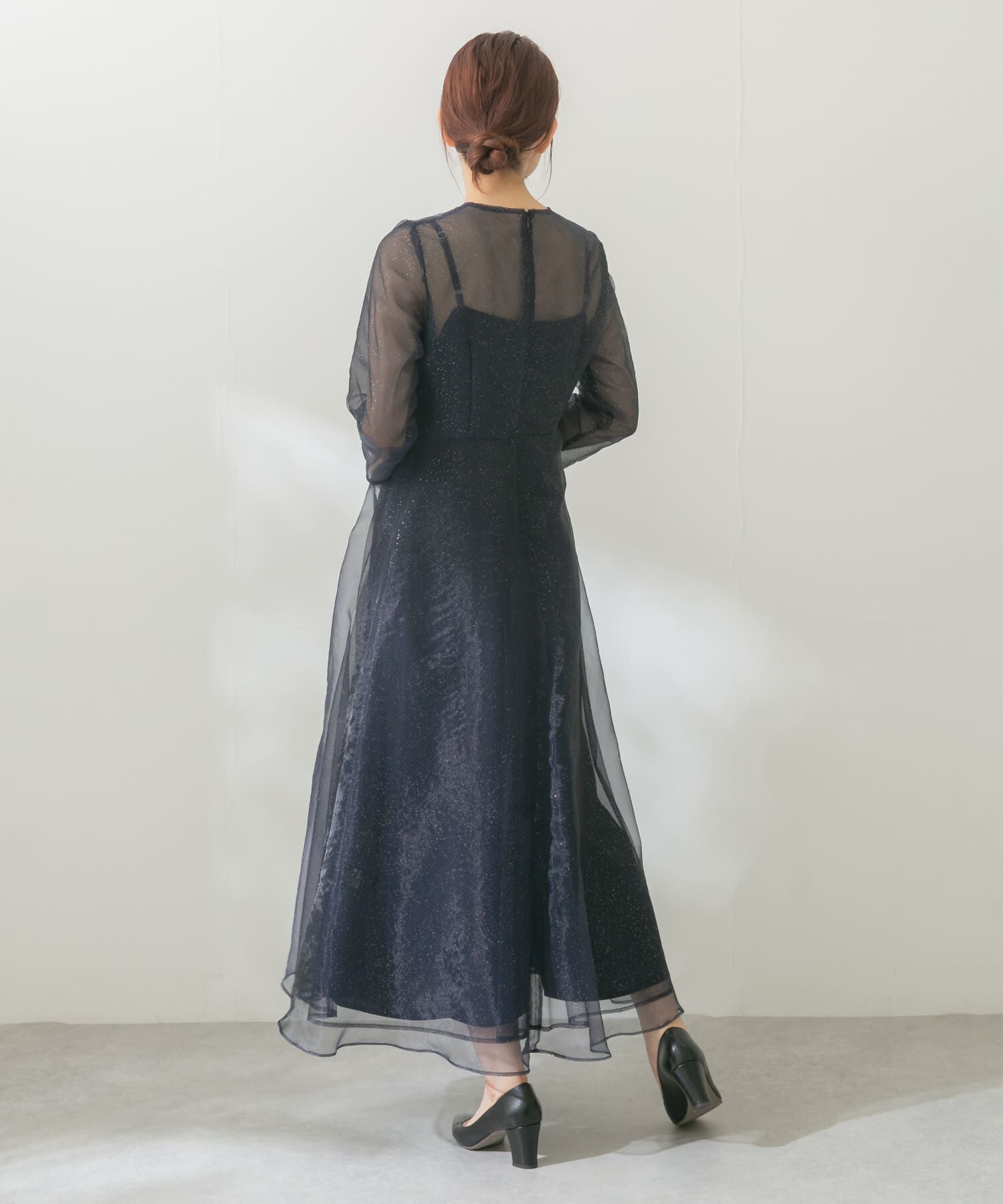 URBAN RESEARCH ROSSO「kaene　ラメミックスステッチレースドレス」|ワンピース|