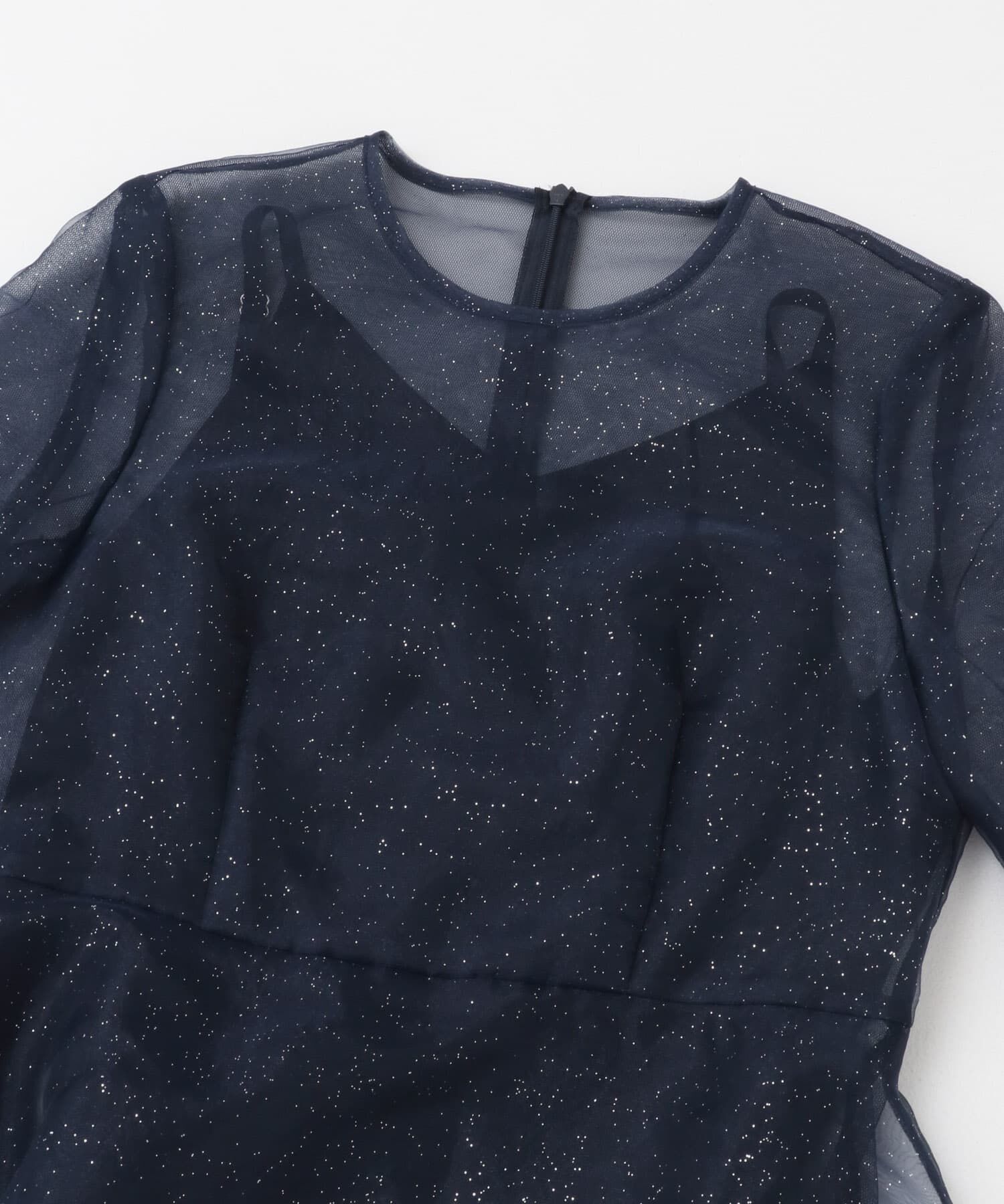 URBAN RESEARCH ROSSO「kaene　ラメミックスステッチレースドレス」|ワンピース|