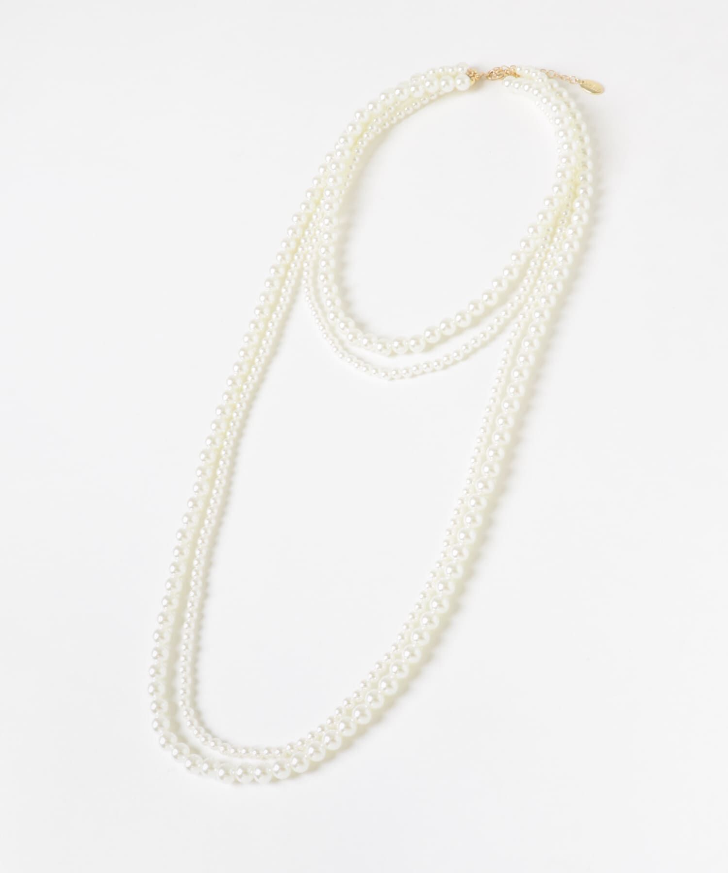 SMELLY「クワドプルパールネックレス」|ネックレス|