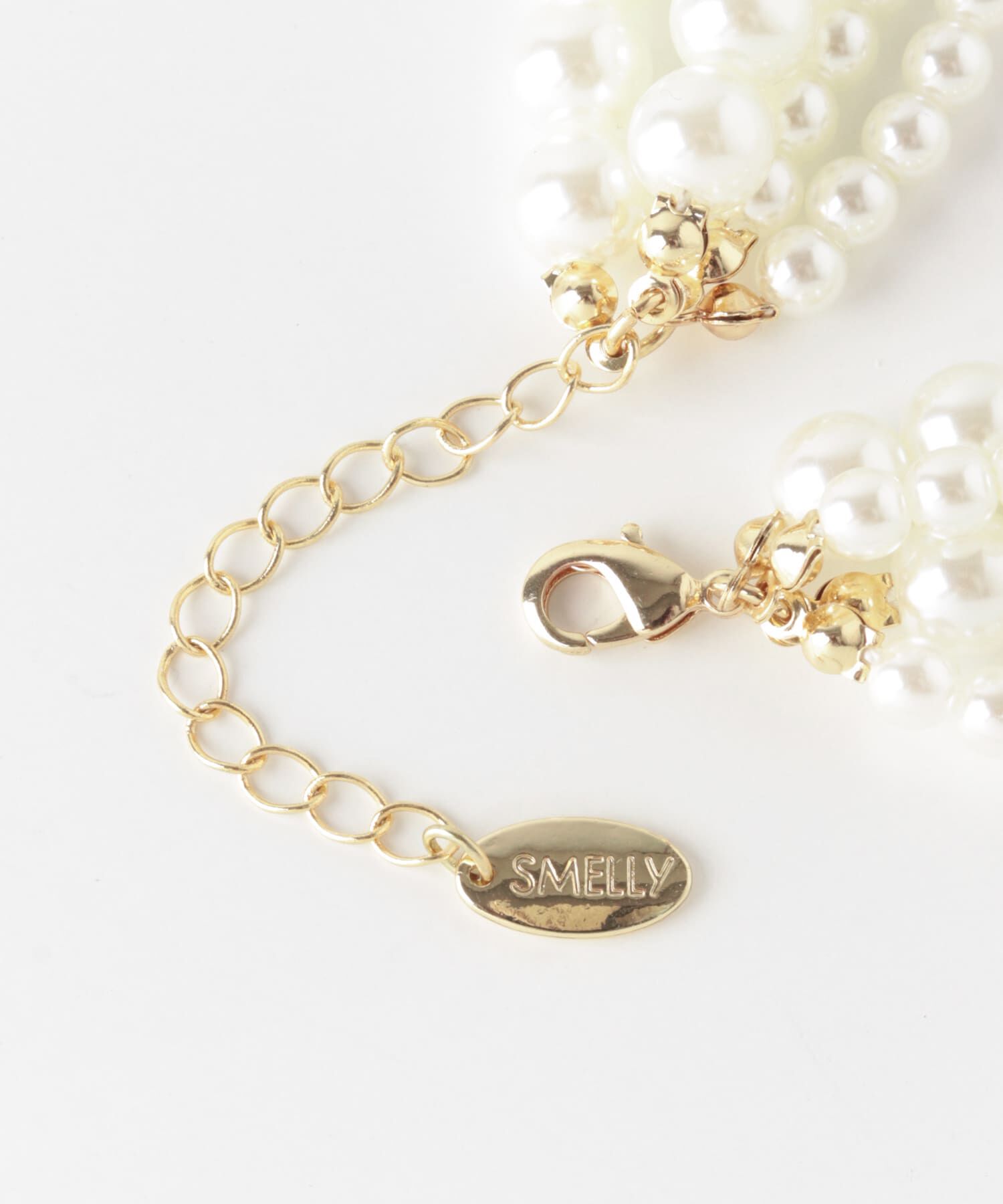 SMELLY「クワドプルパールネックレス」|ネックレス|