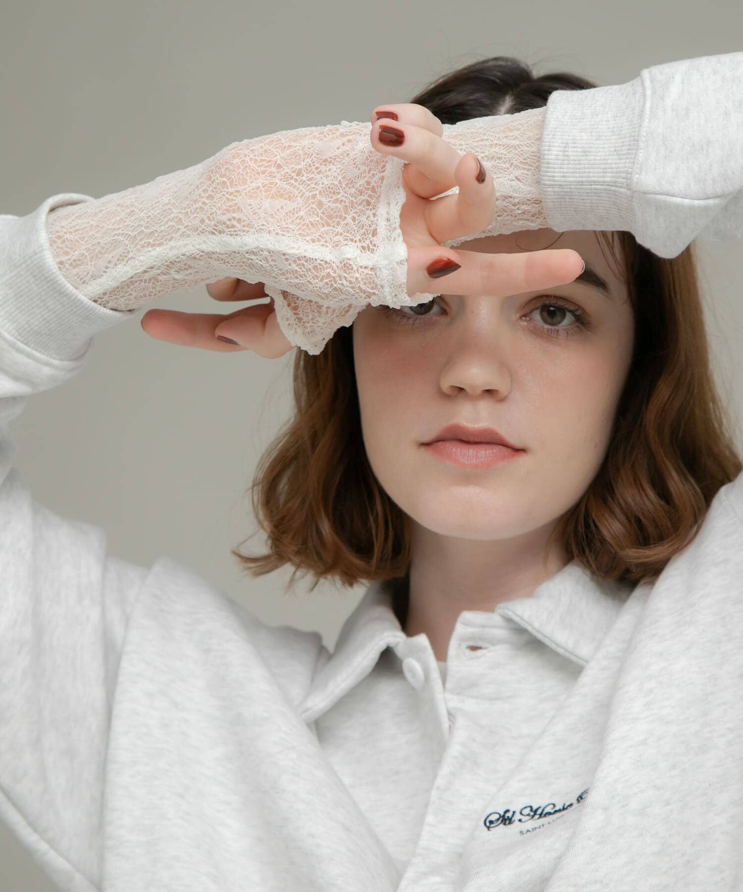 Sonny Label 「『WEB限定』レーススリーブレイヤードロングTシャツ」|Tシャツ・カットソー|