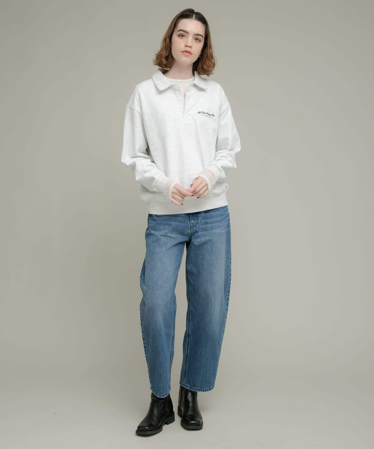 Sonny Label 「『WEB限定』レーススリーブレイヤードロングTシャツ」|Tシャツ・カットソー|