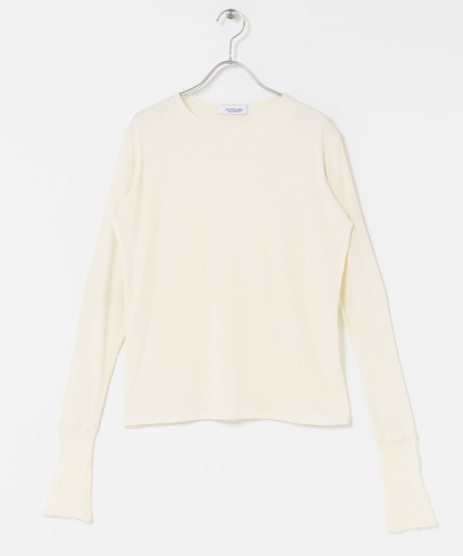 Sonny Label 「『WEB限定』レーススリーブレイヤードロングTシャツ」|Tシャツ・カットソー|