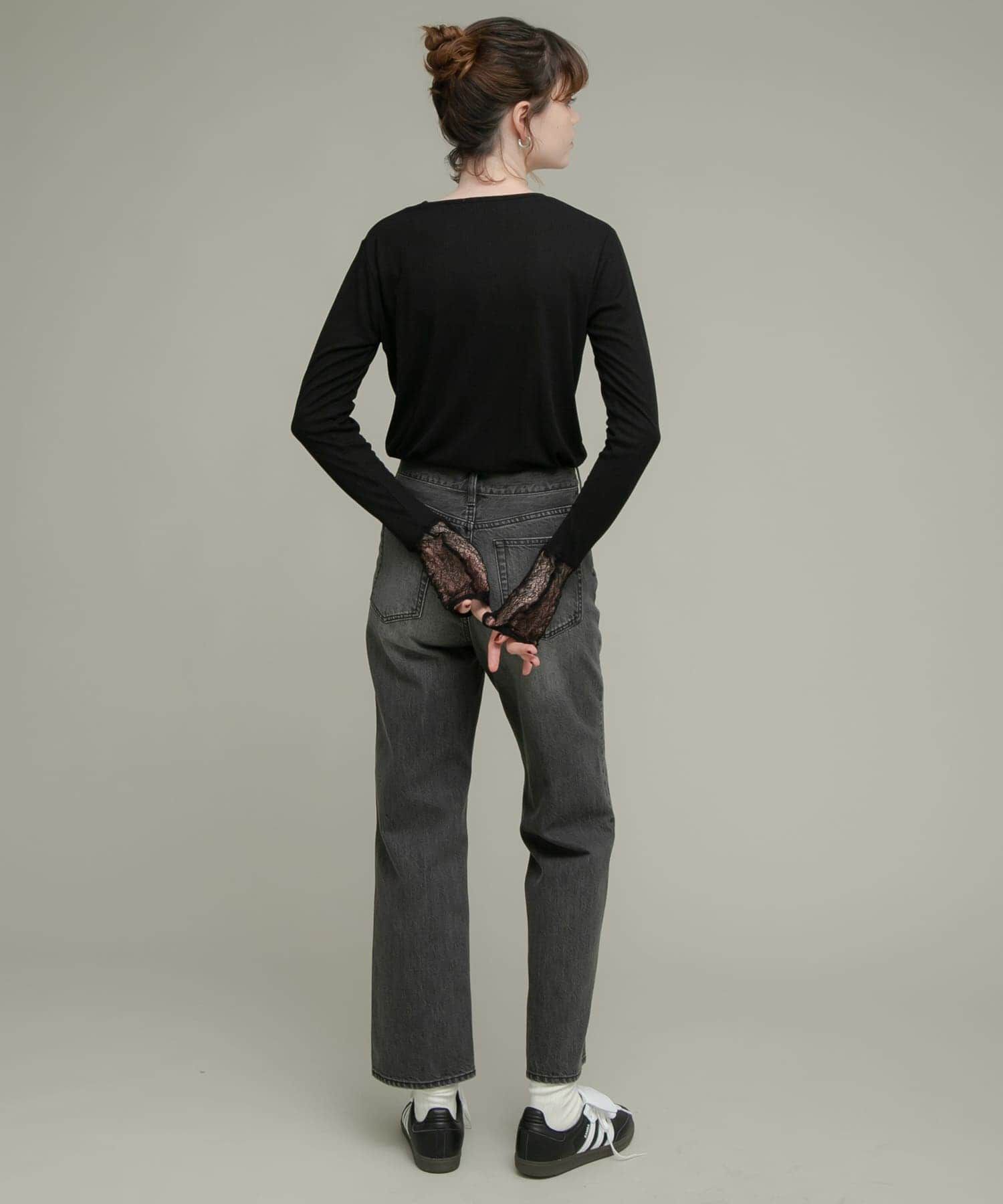 Sonny Label 「『WEB限定』レーススリーブレイヤードロングTシャツ」|Tシャツ・カットソー|