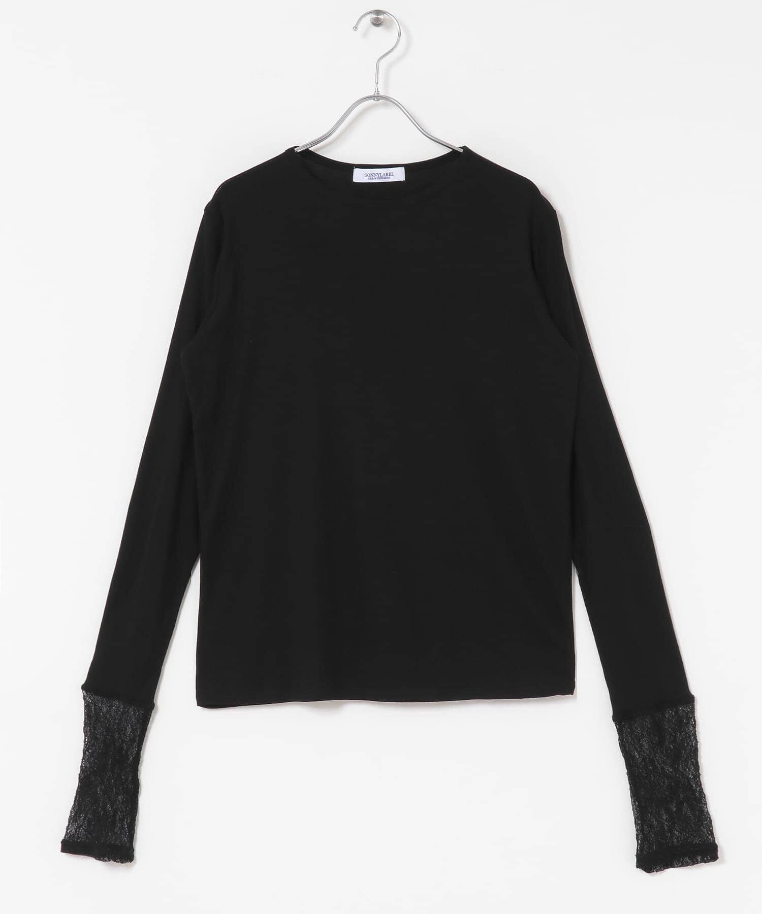Sonny Label 「『WEB限定』レーススリーブレイヤードロングTシャツ」|Tシャツ・カットソー|