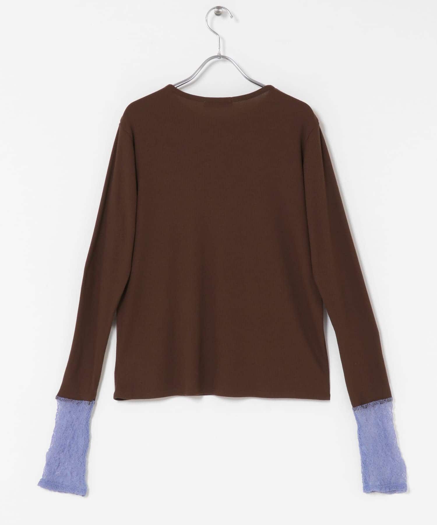 Sonny Label 「『WEB限定』レーススリーブレイヤードロングTシャツ」|Tシャツ・カットソー|