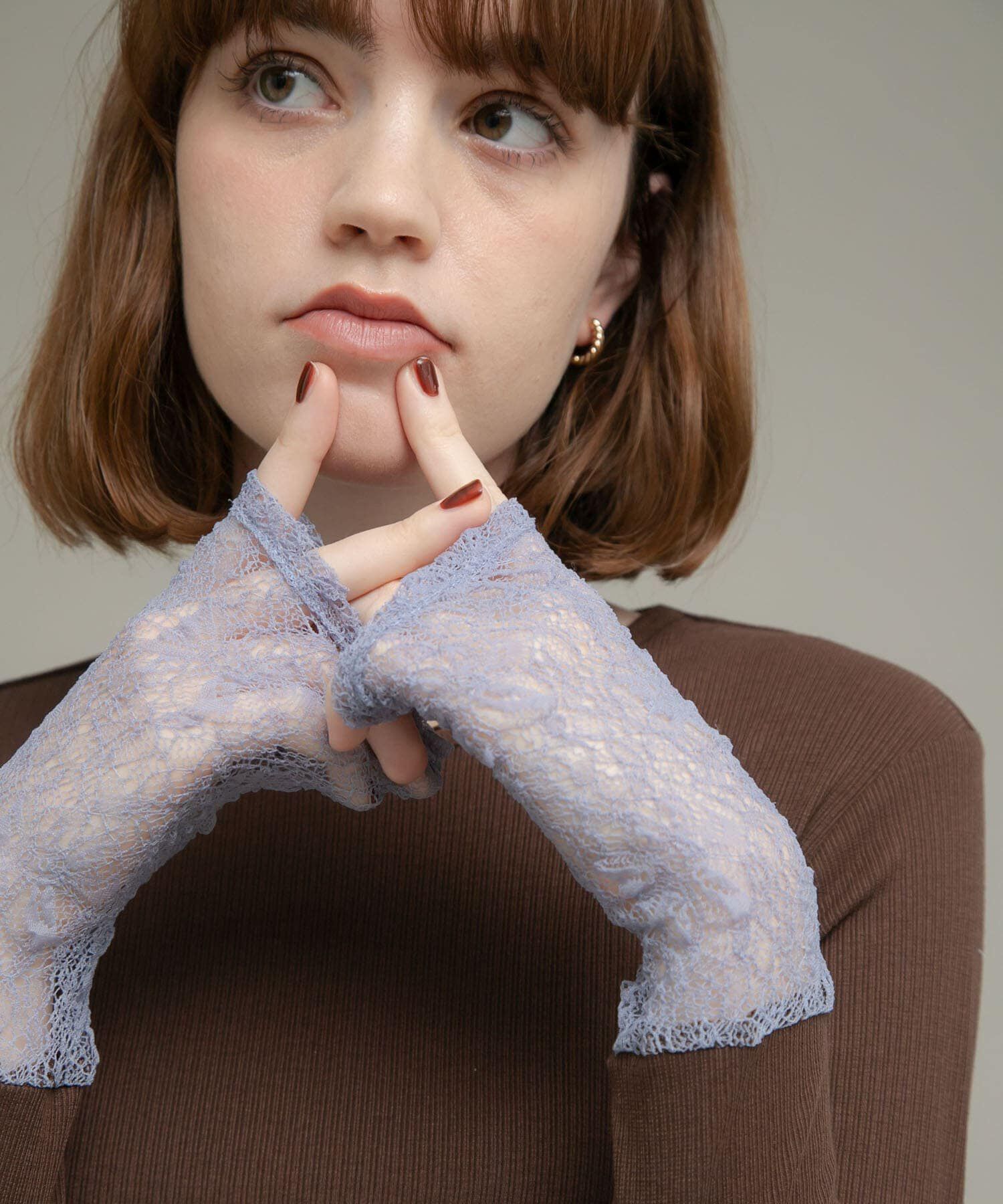 Sonny Label 「『WEB限定』レーススリーブレイヤードロングTシャツ」|Tシャツ・カットソー|