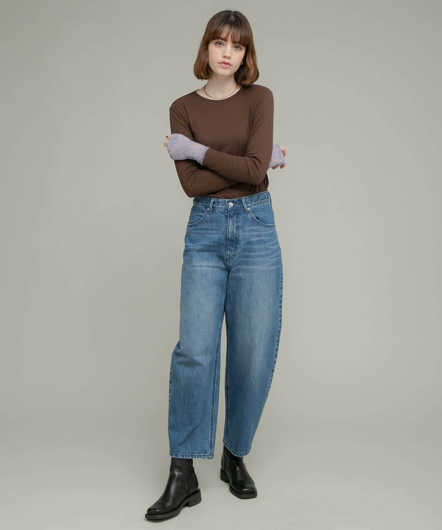 Sonny Label 「『WEB限定』レーススリーブレイヤードロングTシャツ」|Tシャツ・カットソー|