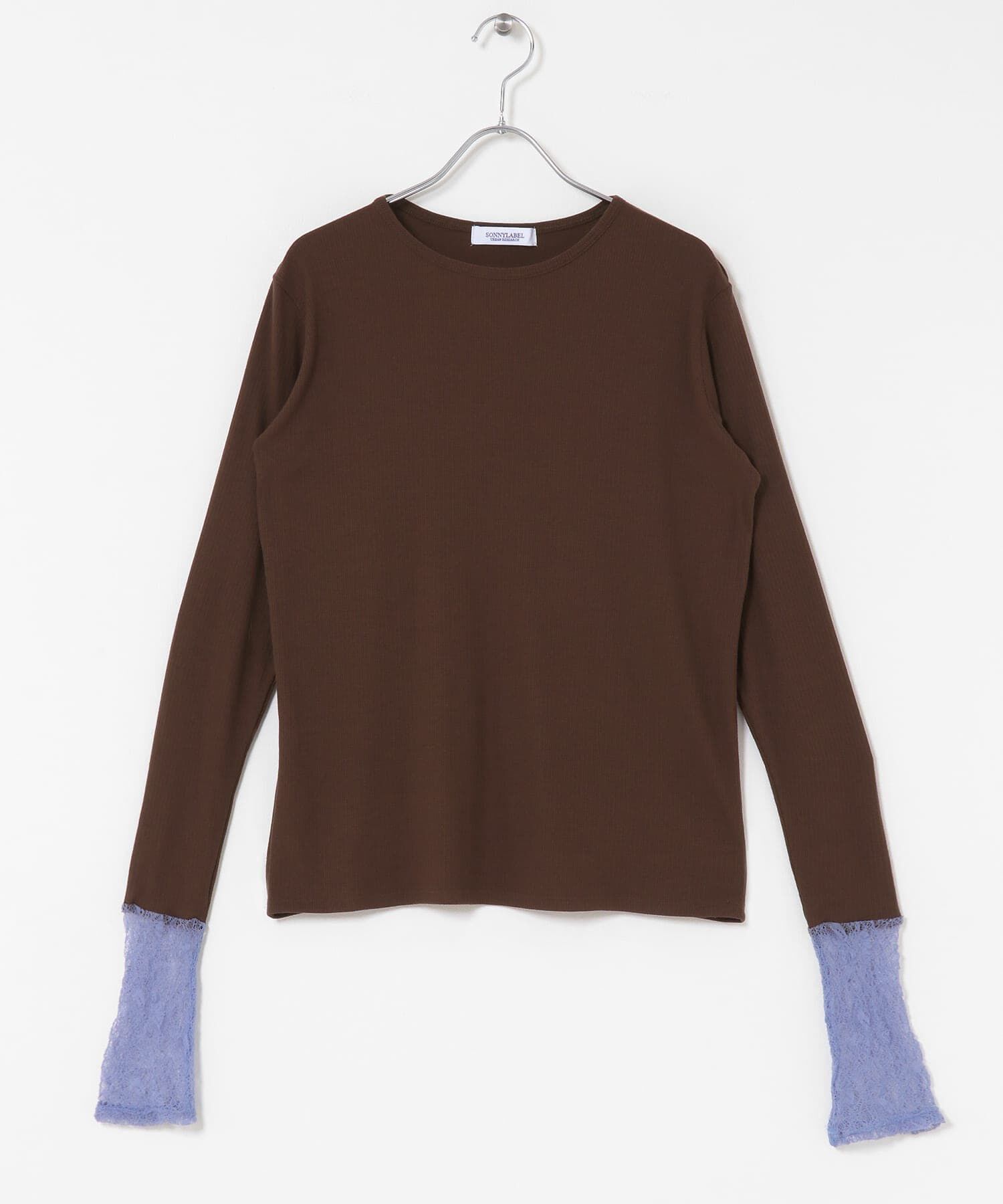Sonny Label 「『WEB限定』レーススリーブレイヤードロングTシャツ」|Tシャツ・カットソー|