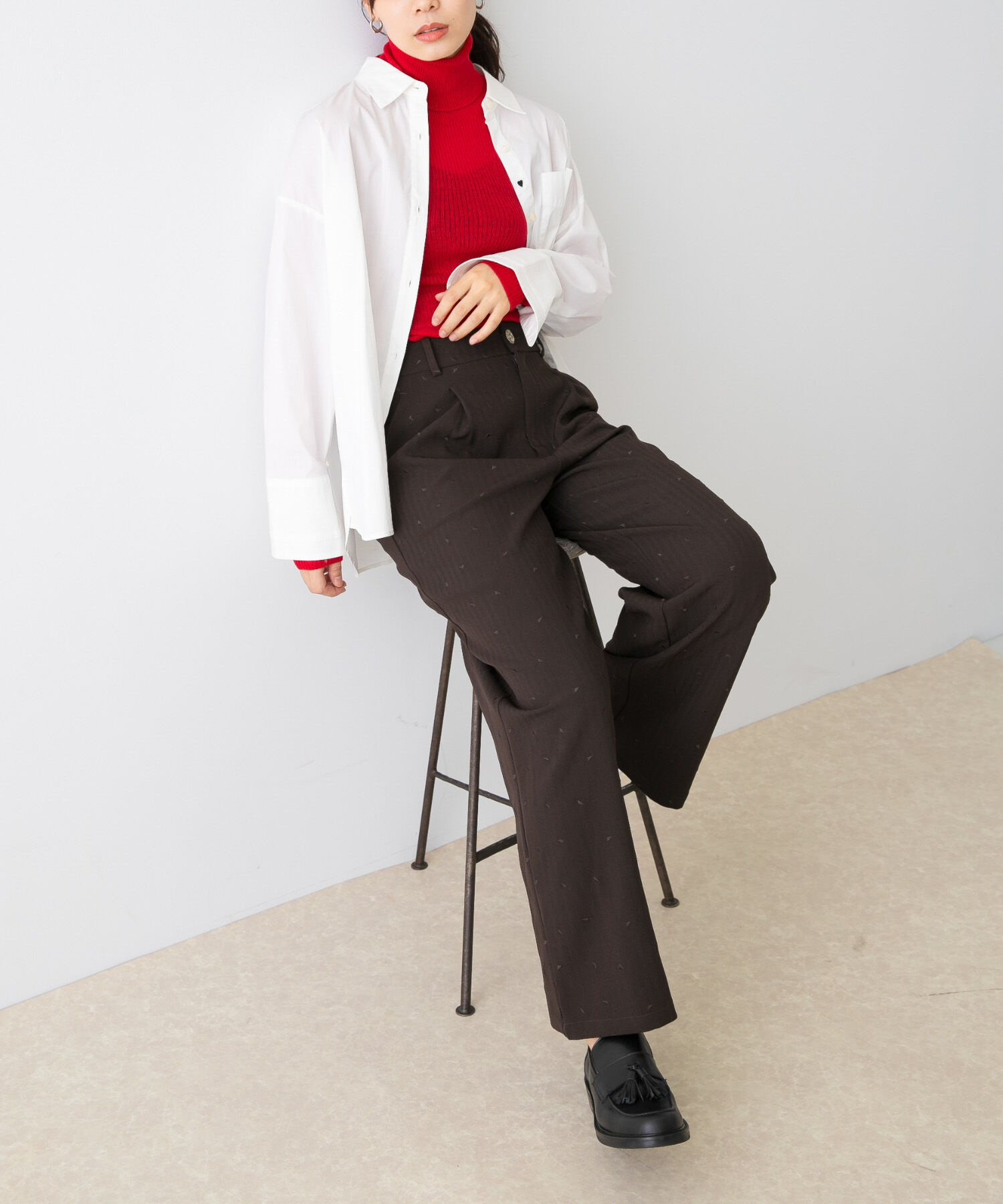 URBAN RESEARCH ROSSO「F by ROSSO　ハート刺繍タックワイドパンツ」|その他|