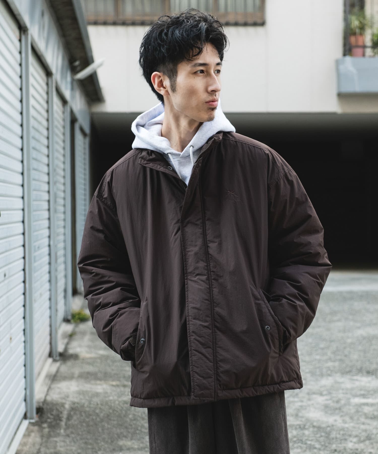 URBAN RESEARCH DOORS「『別注』Snow Peak Apparel&times;DOORS　N/T Insulation Jacket」|ノーカラーコート|
