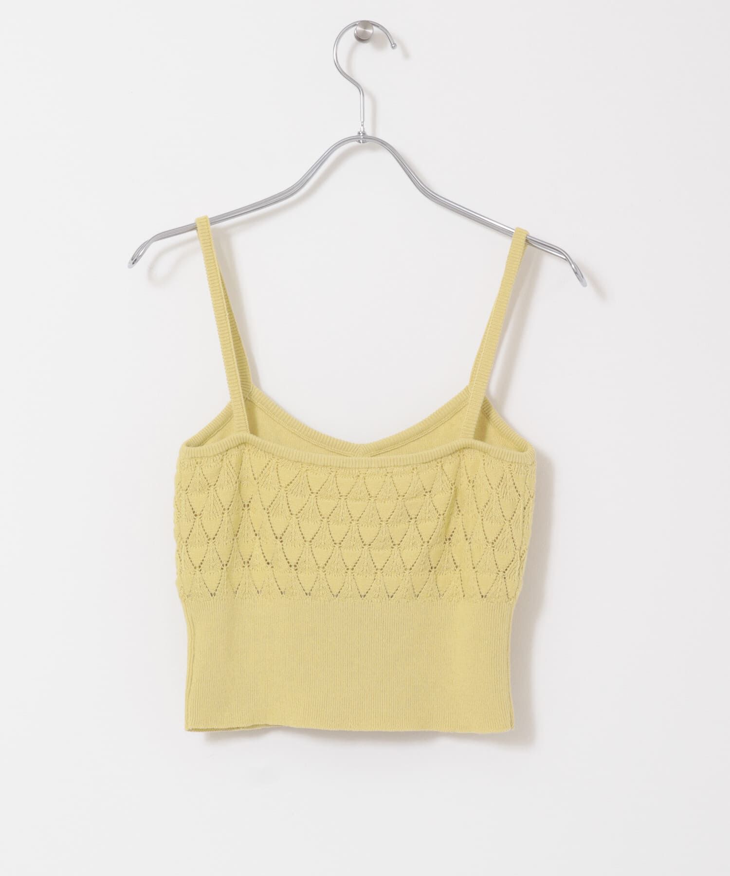  「カップ付きニットブラキャミソール」|キャミソール|