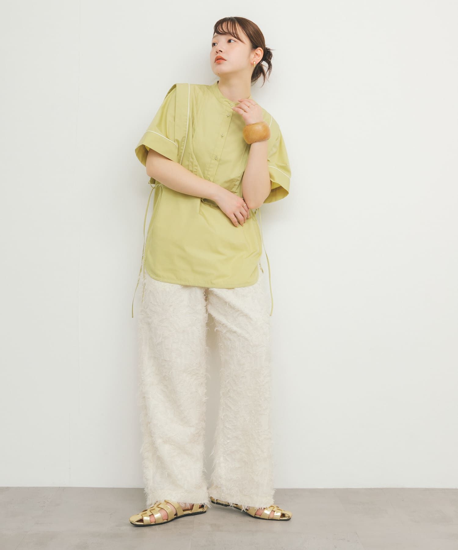  「パイピングレイヤードシャツ」|シャツ・ブラウス|