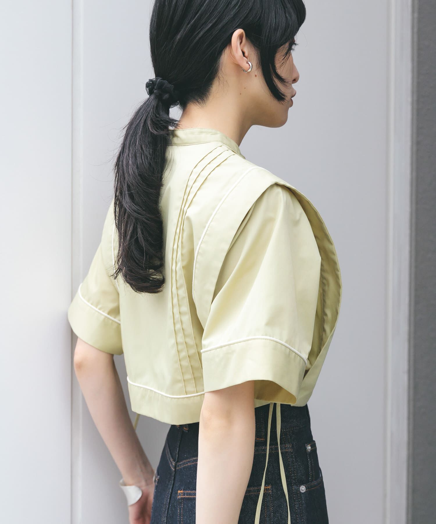  「パイピングレイヤードシャツ」|シャツ・ブラウス|