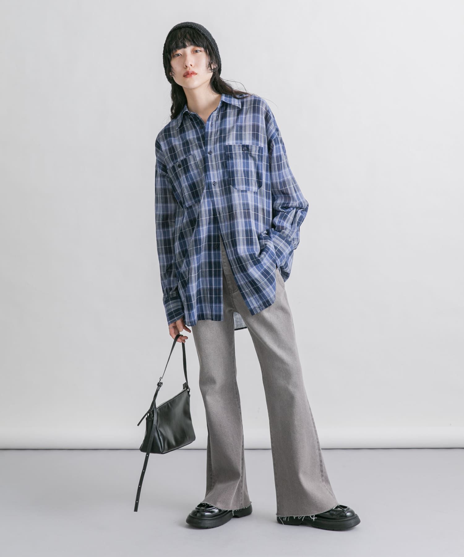  「『34サイズ/低身長向けも展開』ストレッチフレアデニム」|デニム|