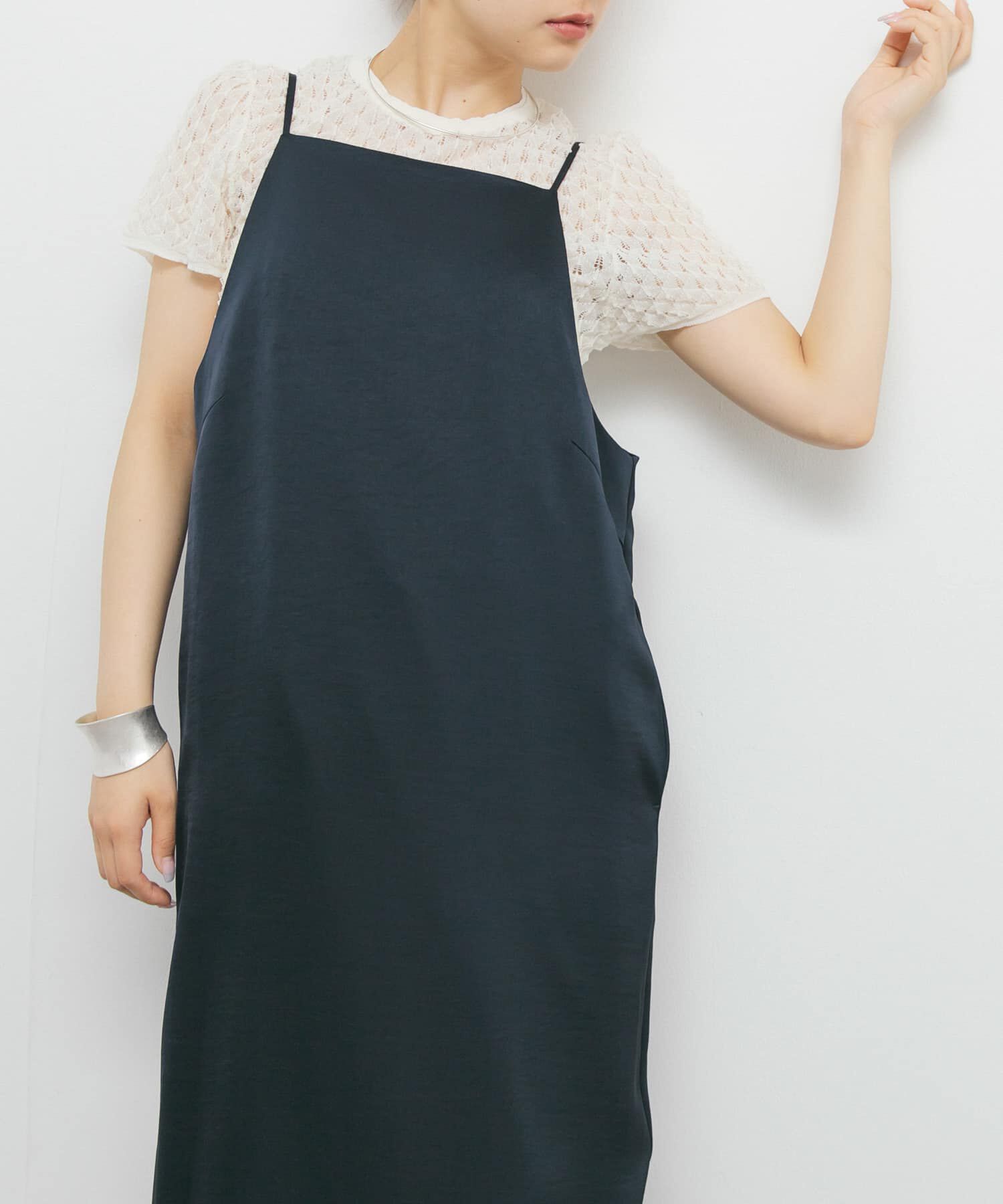  「サテンキャミワンピース」|ワンピース|