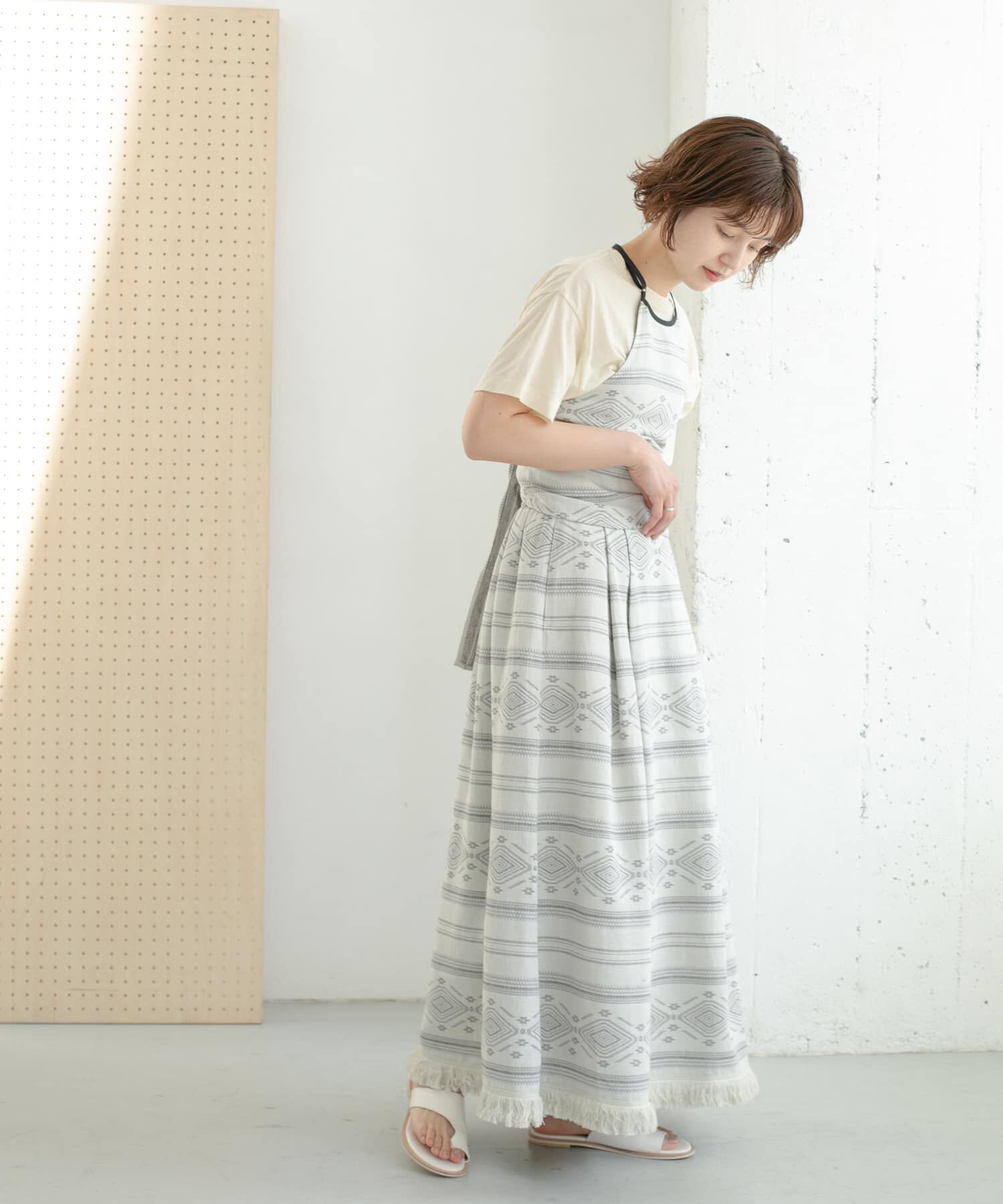  「エスニック柄ホルターネックキャミソール」|キャミソール|